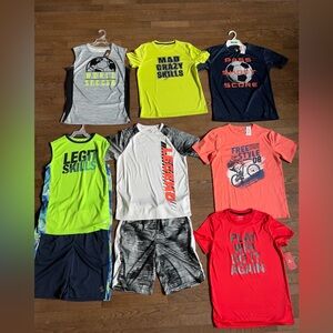 Boys Athletic Tees and Shorts